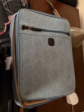 Bric's Light Blue Travel Weekender Bag